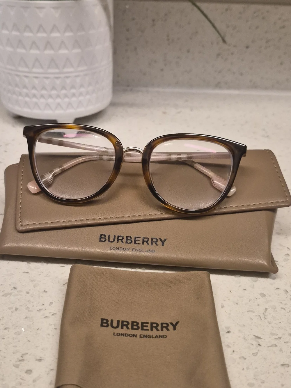 Burberry Women's Tortoiseshell Optical Glasses - Brown